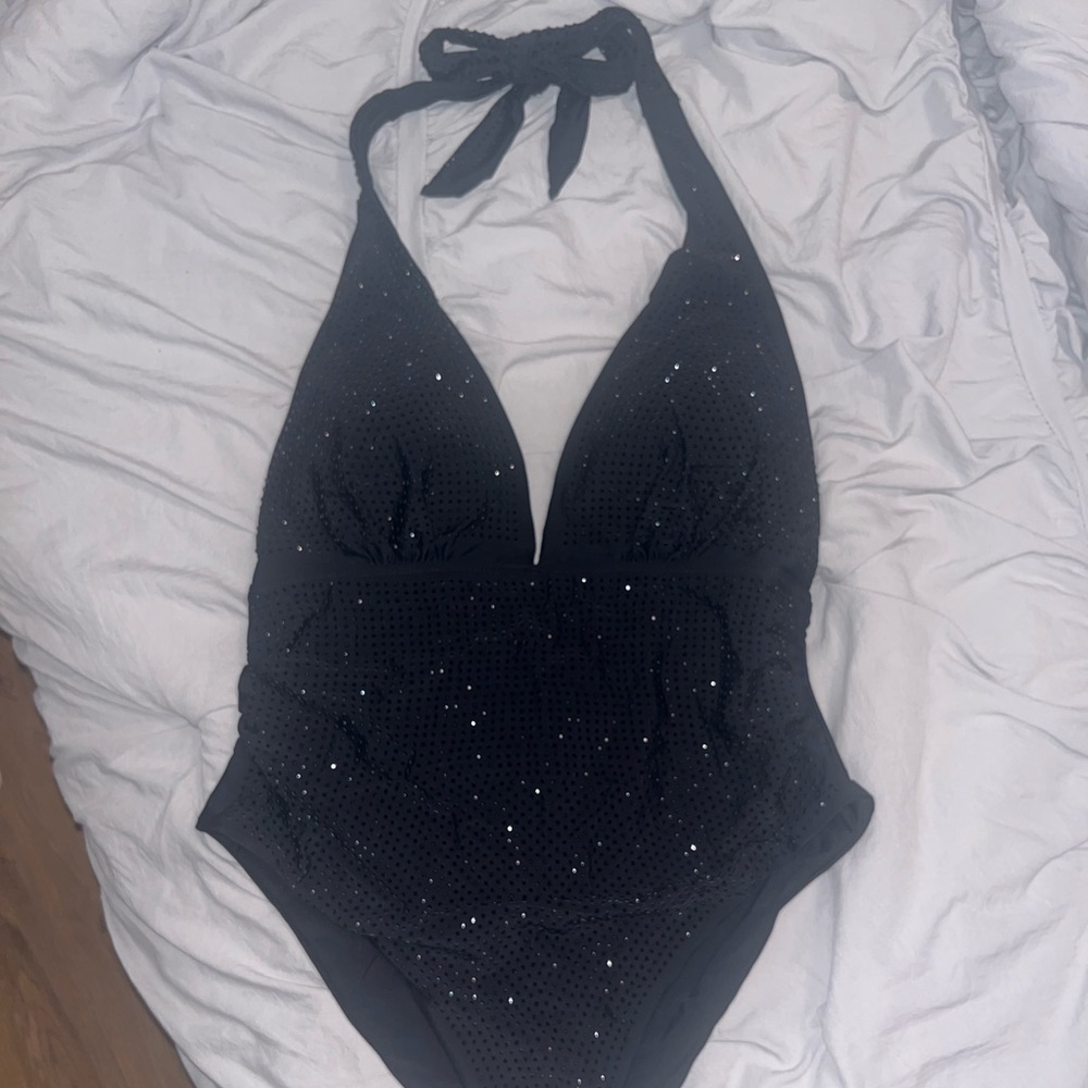 Generation Love Ocean Crystal Halter swimsuit